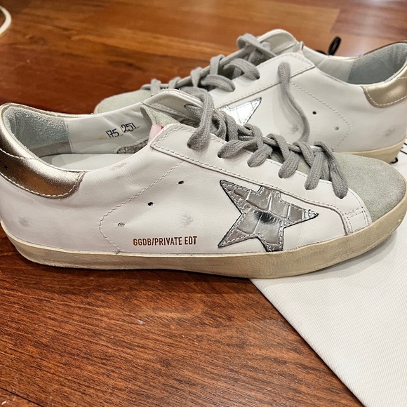 Golden Goose Superstar White Pink Glitter Low Top Private   Private EDT superstar sneaker